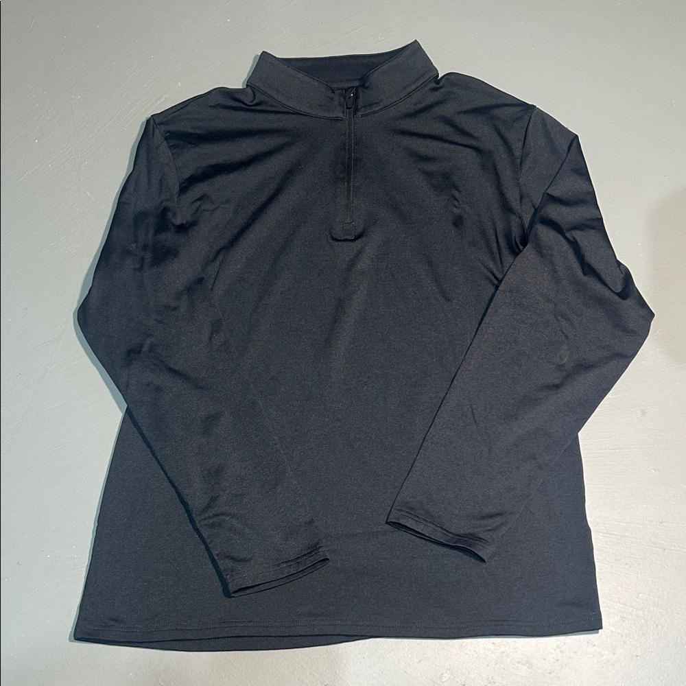 MAGCOMSEN Mens Navy Blue Quarter Zip Pullover